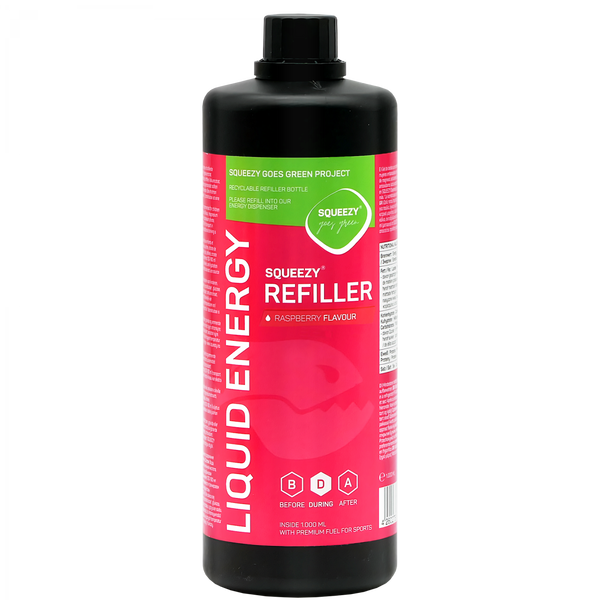 SQUEEZY Liquid Energy Gel Refiller 1000ml – Himbeere