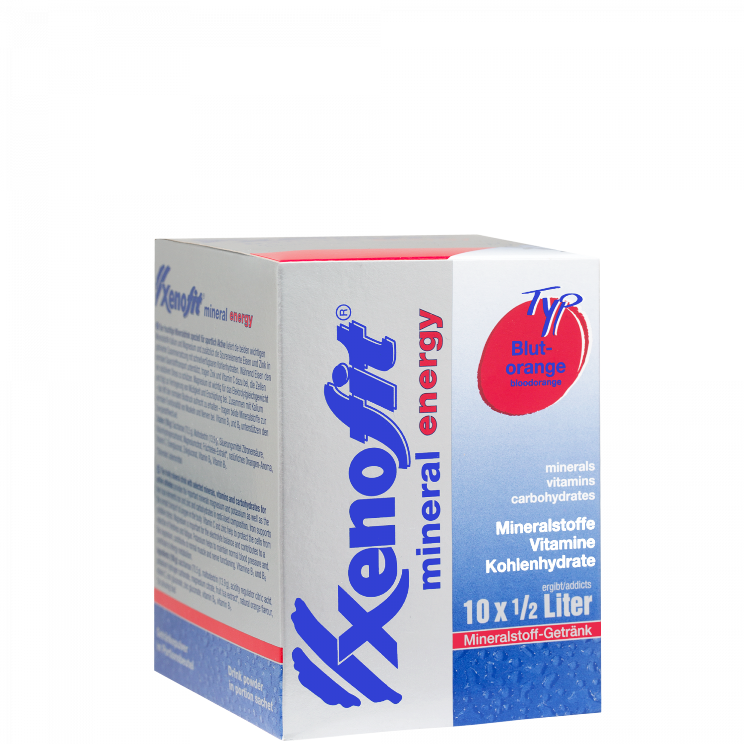 Xenofit Mineral Energy – Blutorange · Box mit 10 × 36 g