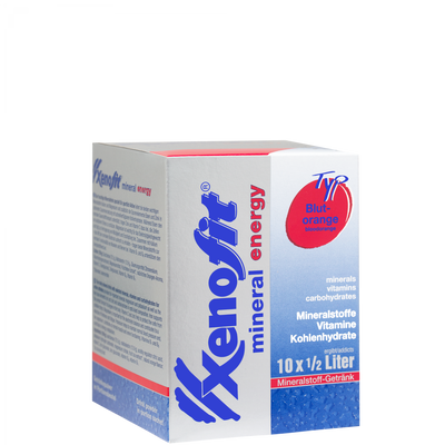 Xenofit Mineral Energy – Blutorange · Box mit 10 × 36 g