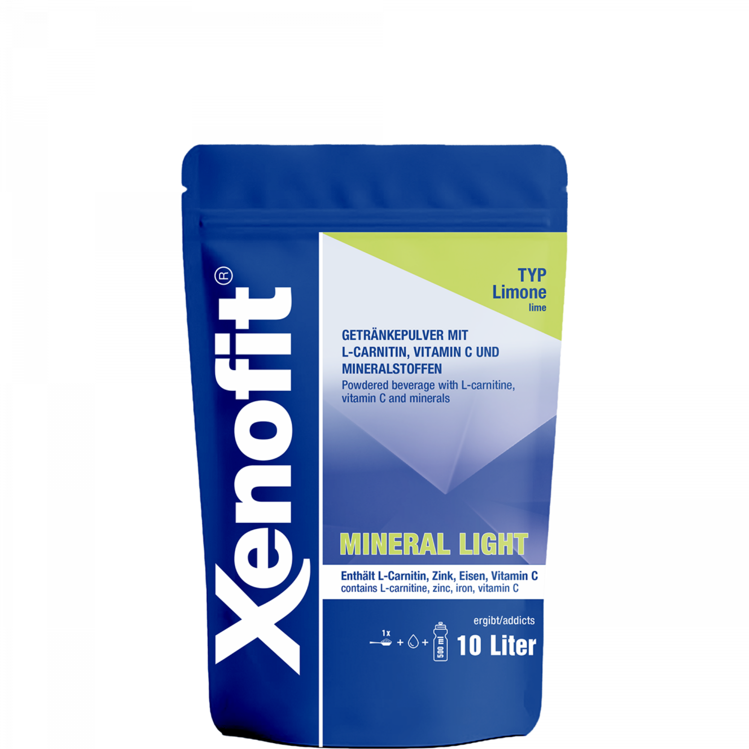 Xenofit Mineral Light Drink – Zitrone · 260 g Beutel